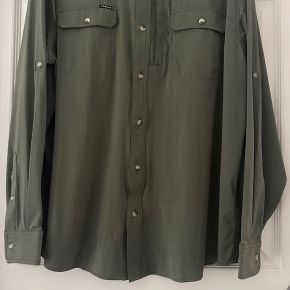 Poncho Outdoors The Gunnison Original Shirt Moss Green Men’s Size Large Regular - Picture 6 of 13